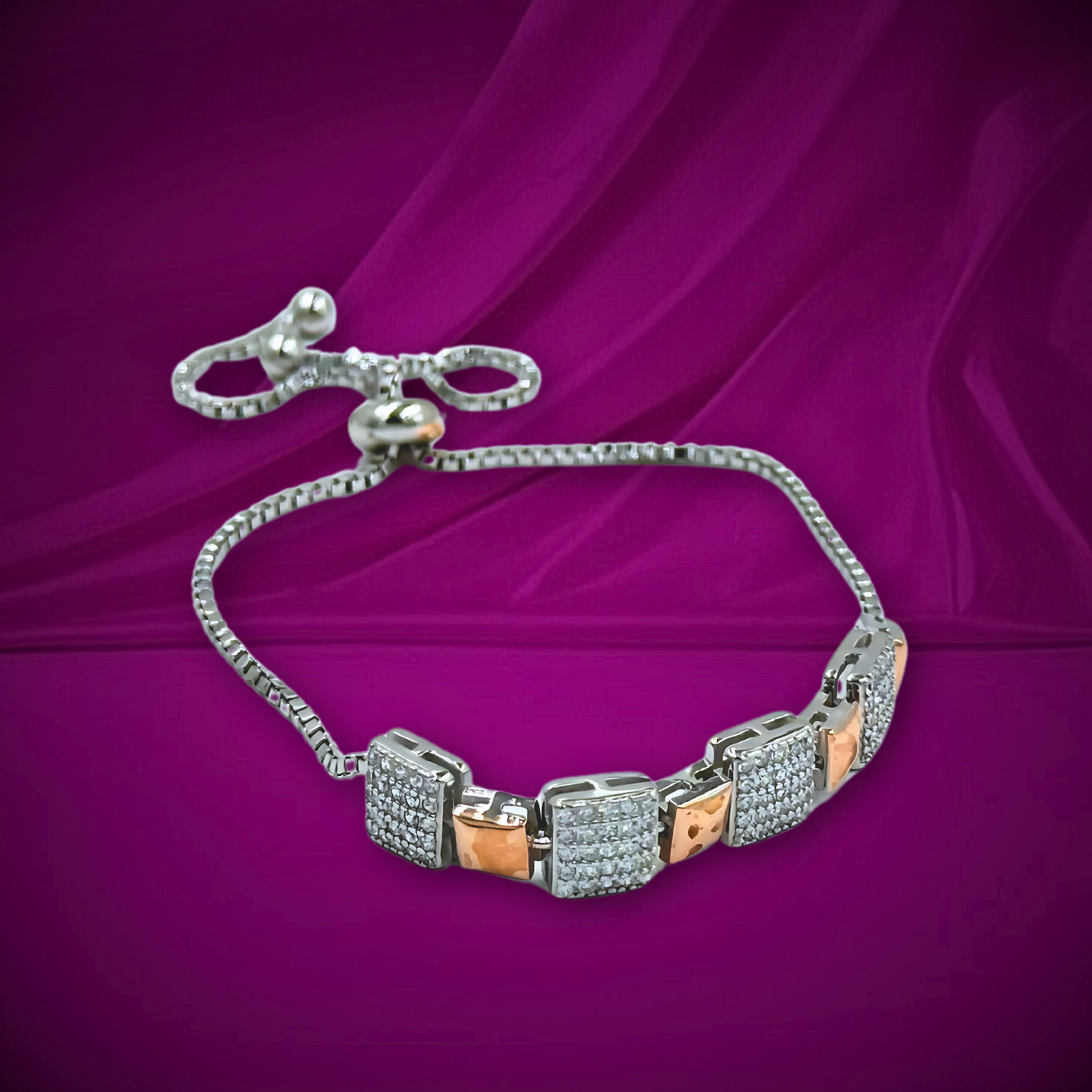 Diamond Blocks Bracelet