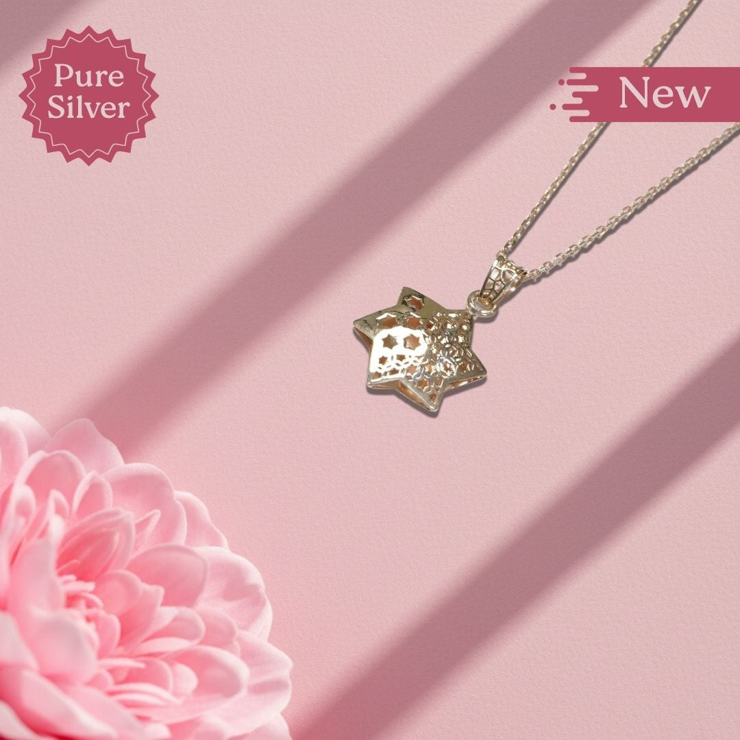 Star of David Tree of Life necklace