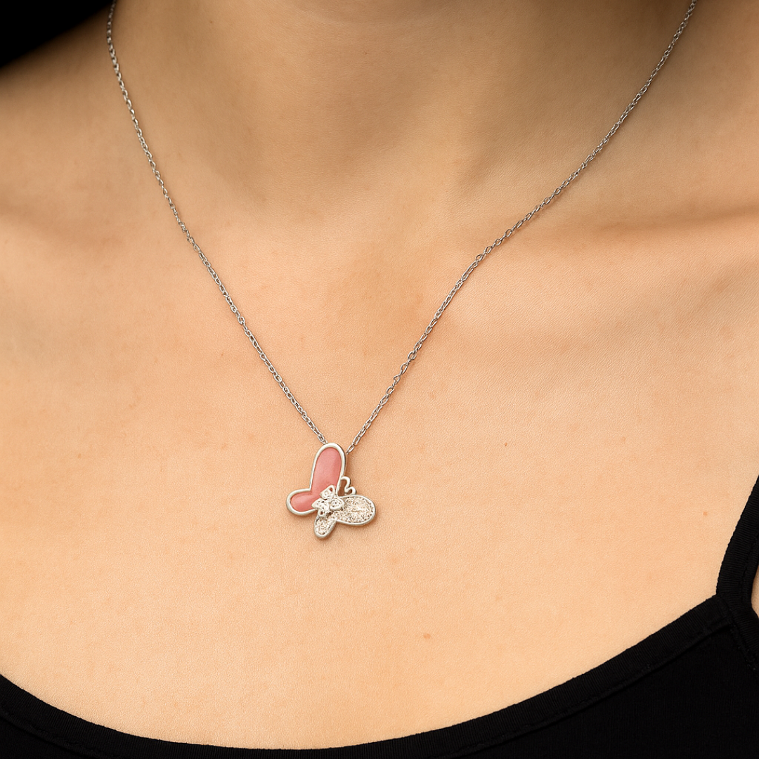 Rose Wings Necklace