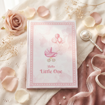 Hello Little One – It's a Girl! 999 Pure Silver Coin Set – 6 Baby Girl Coins in Premium Pink Book Gift Box