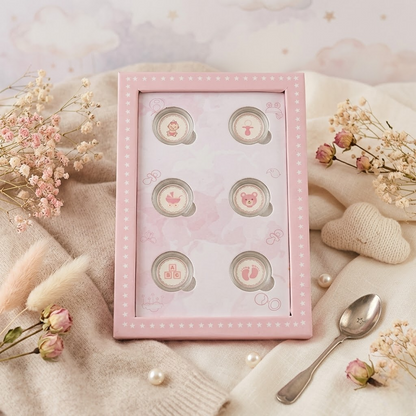 Hello Little One – It's a Girl! 999 Pure Silver Coin Set – 6 Baby Girl Coins in Premium Pink Book Gift Box