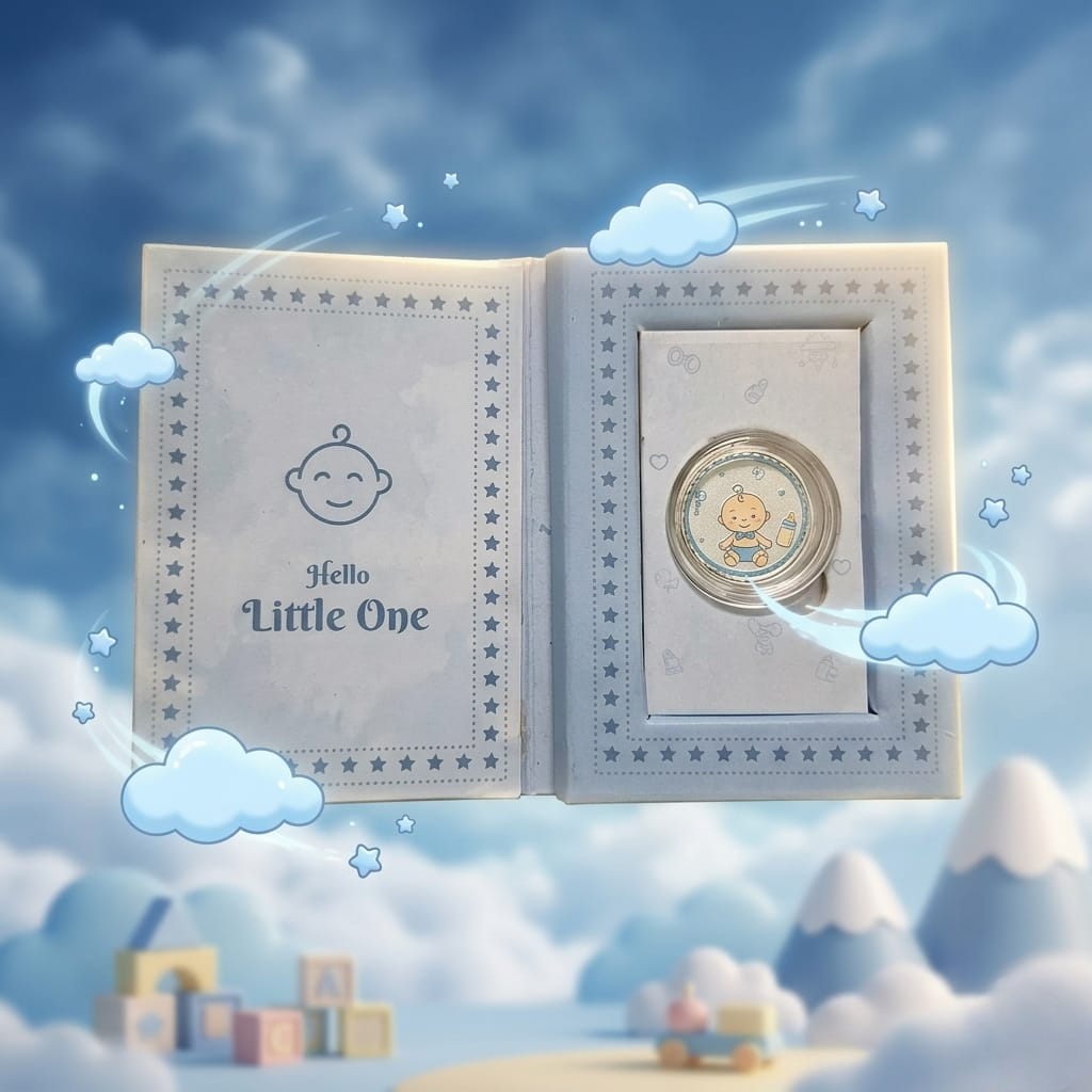"It's a Boy!" Silver Coin Gift Set – Pure Silver
