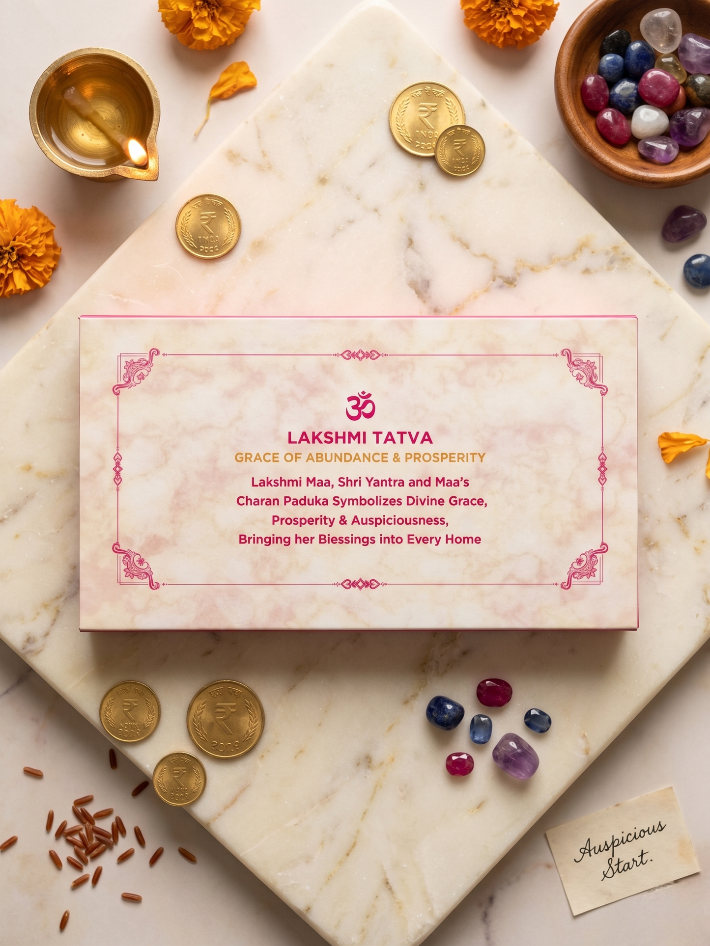 Lakshmi Tatva Silver Coin Trio – Shri Yantra, Lakshmi Maa & Charan Paduka | Grace of Abundance & Prosperity Gift Set