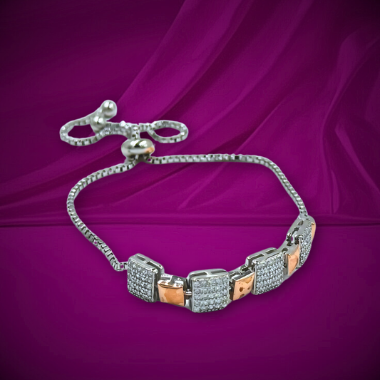Diamond Blocks Bracelet