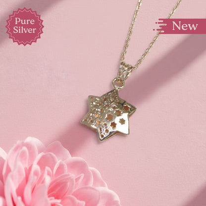 Star of David Tree of Life necklace