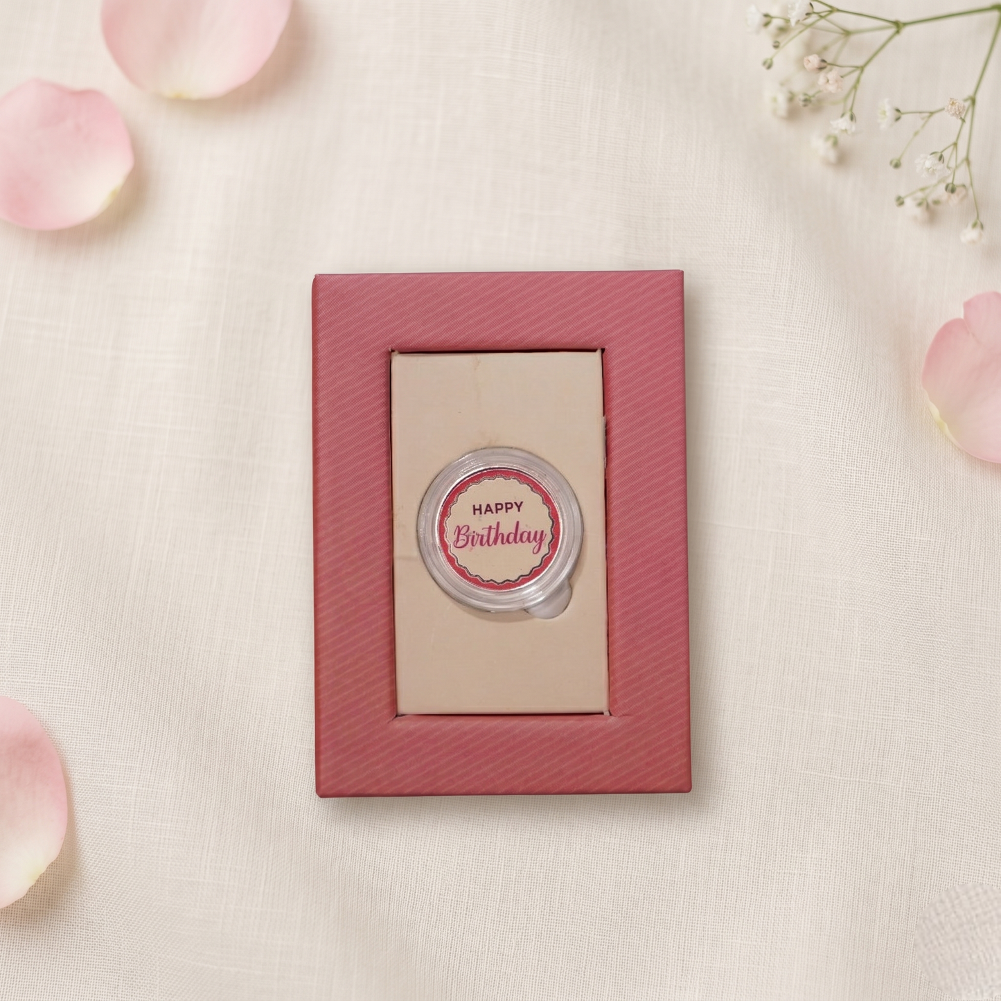 Happy Birthday Silver Coin Gift Set – Pure Silver Coin in Premium Pink Gift Box with Message Card
