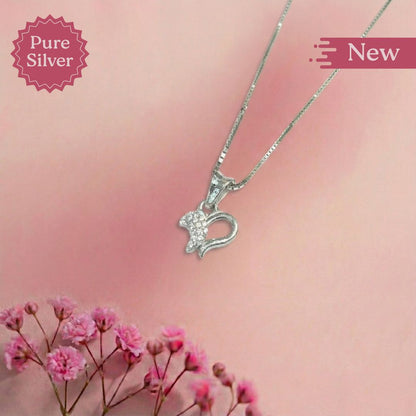 Collier Double Coeur Argent