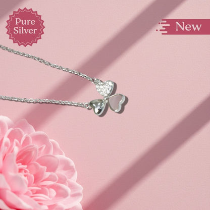 silver heart necklace