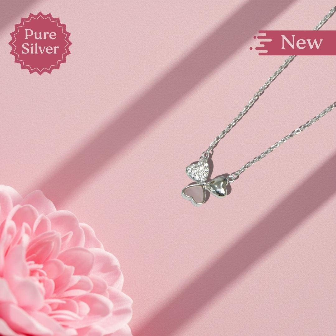 silver heart necklace