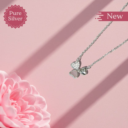 silver heart necklace