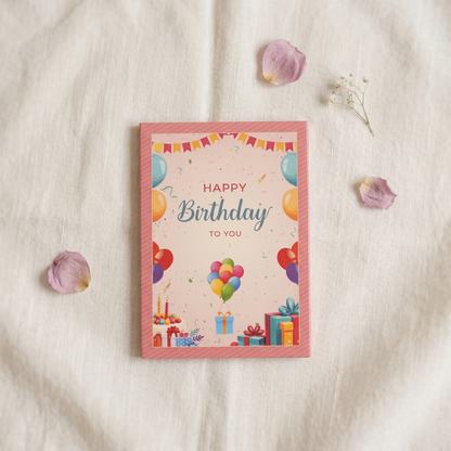 Happy Birthday Silver Coin Gift Set – Pure Silver Coin in Premium Pink Gift Box with Message Card