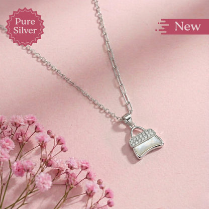 handbag pendant necklace
