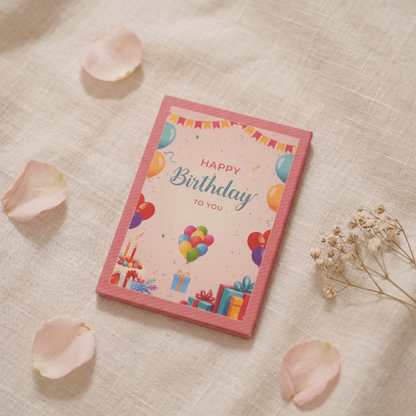 Happy Birthday Silver Coin Gift Set – Pure Silver Coin in Premium Pink Gift Box with Message Card