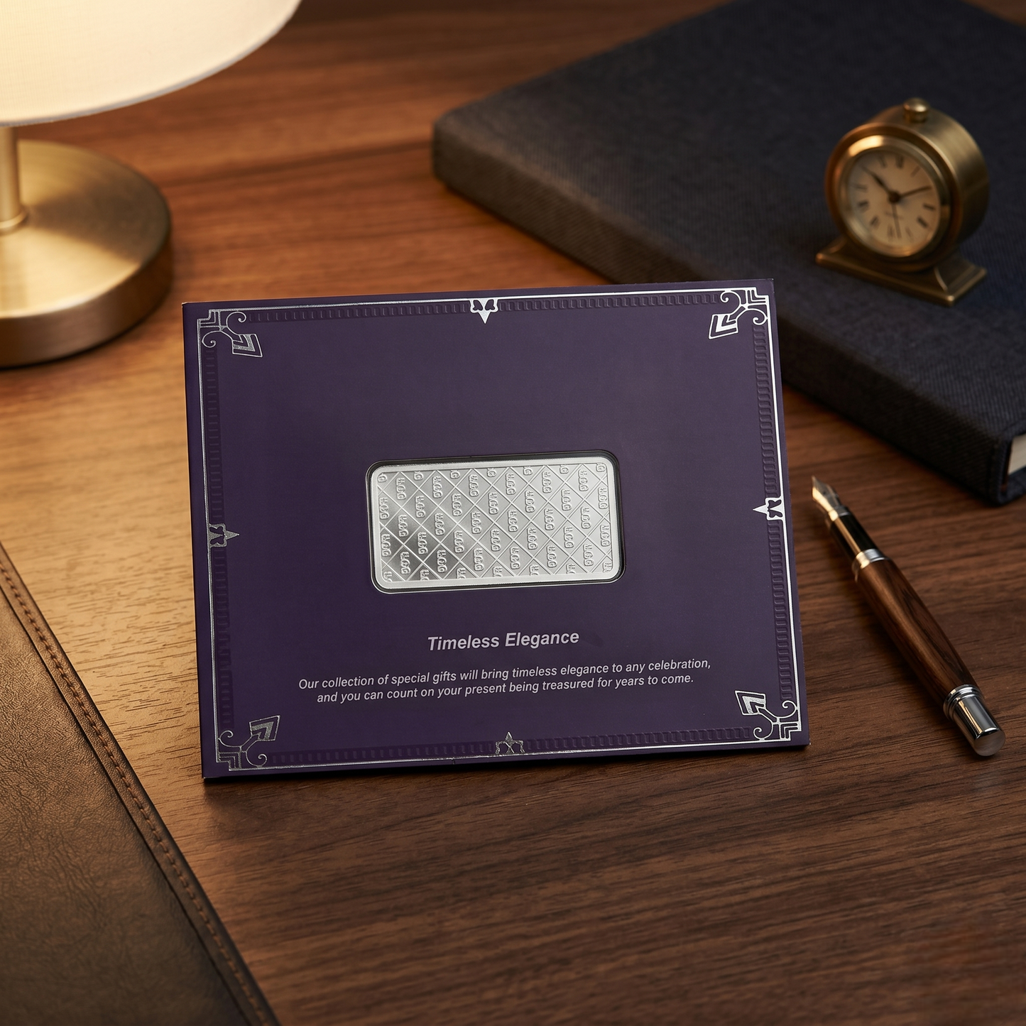 Anupam 999 Pure Silver Bar – 15gm Timeless Elegance Gift Set with Purity Certificate