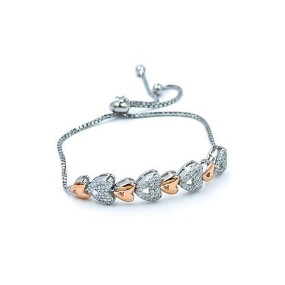 Shimmering Hearts Bracelet