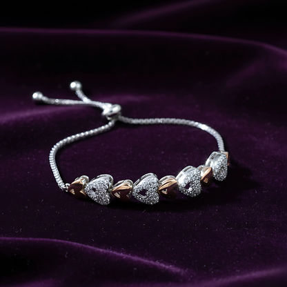 Shimmering Hearts Bracelet