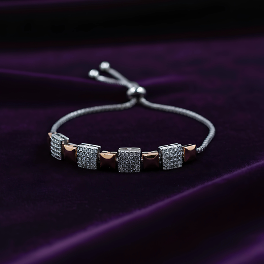 Diamond Blocks Bracelet