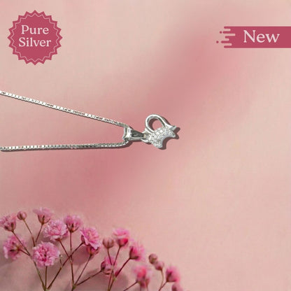 Collier Double Coeur Argent