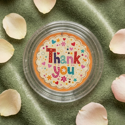 Thank You Silver Coin – A Thoughtful Gesture of Appreciation | Warm Amber Gift Box with Message Card