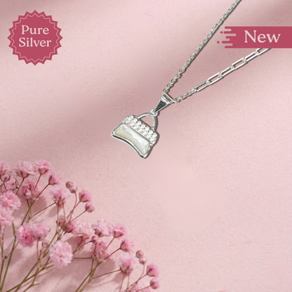 handbag pendant necklace