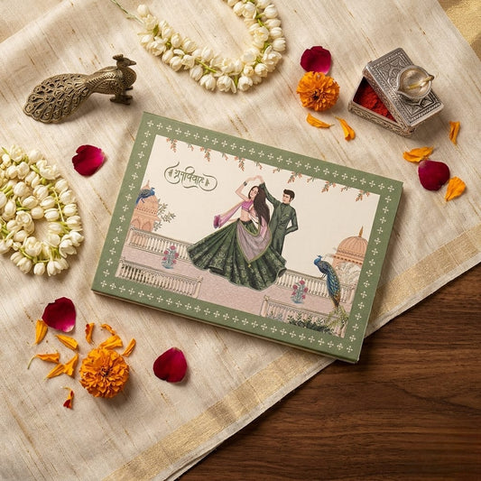 Shubh Vivah Silver Coin Gift Set – Wedding Keepsake in Miniature Art Box