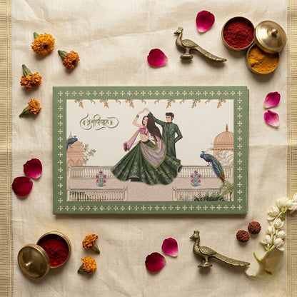 Shubh Vivah Silver Coin Gift Set – Wedding Keepsake in Miniature Art Box